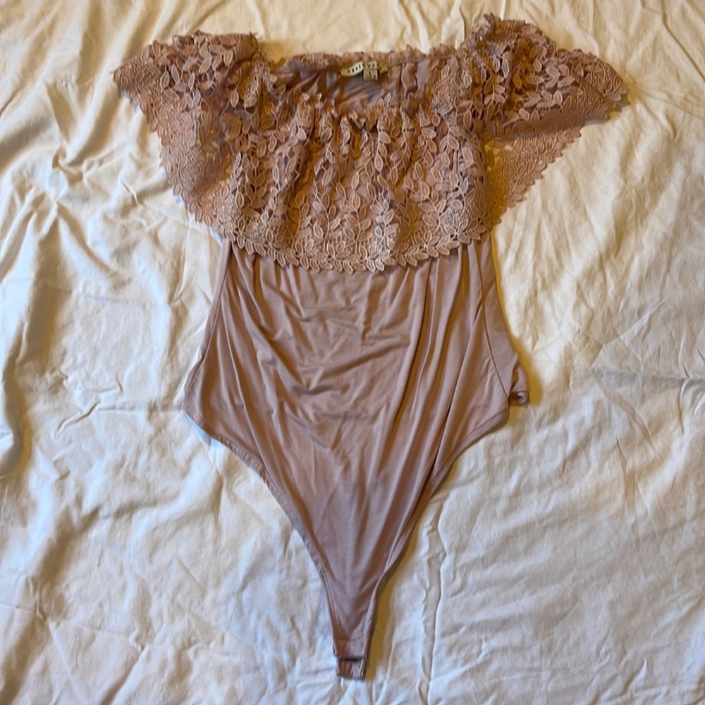 Blush pink body suit